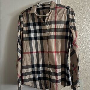 Burberry Checkered Long Sleeve Shirt